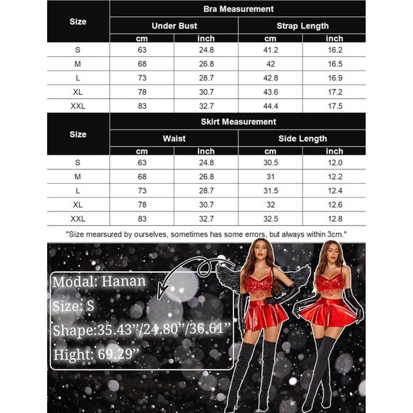 Rave Outfits for Women Sequin Fringe Cosplay Lingerie with Metallic Skirt 3pack - Picture 6 of 8